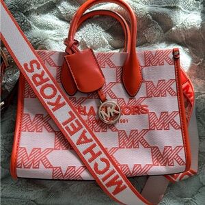 Michael Kors Poppy Mirella and Poppy Keychain Cardholder